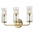Hudson Valley Wentworth 3 Light Wall Sconce 3903-AGB